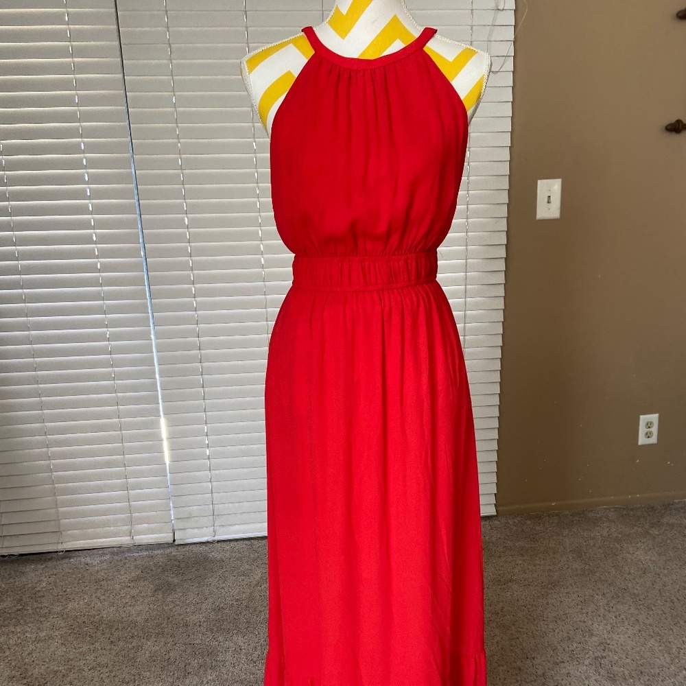 Saks Fifth Ave red dress
